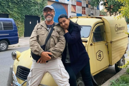 Pablo Granados compartió esta imagen junto a Ana Buljubasich durante su última visita en Buenos Aires.