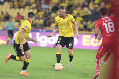 Octavio Rivero marcó el gol de la victoria de Barcelona SC ante El Nacional.