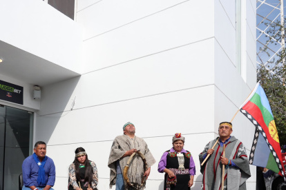 Miembros de la comunidad mapuche celebraron las raíces del equipo.
