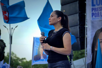 La candidata presidencial de la Revolución Ciudadana, Luisa González.