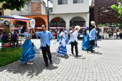 La calle Panamá fue sede de actividades culturales.