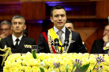 Daniel Noboa fue posesionado como presidente el 23 de noviembre de 2023; 18 meses después, habrá una nueva ceremonia para marcar el inicio de su segundo período.