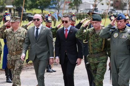 Imagen referencial. El presidente Daniel Noboa durante la convocatoria de reentrenamiento Vanguardia 2024.