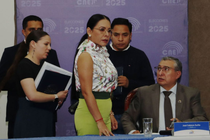 La presidenta del CNE, Diana Atamaint, se refirió al reclamo del correísmo.