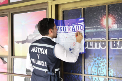 Personal Municipal realizó la clausura de los locales