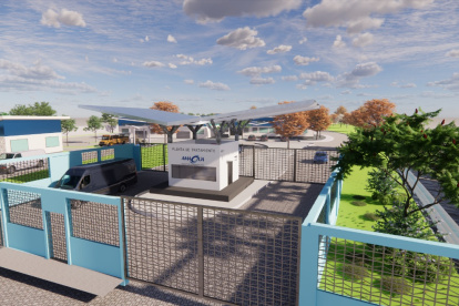 Render de la Planta de Tratamiento de Agua Potable, que estará en La Puntilla.