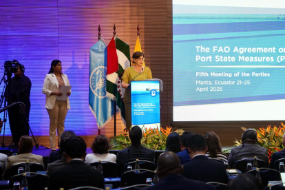 Cita. La viceministra de Pesca, Ivanova Cereceda, en el Acuerdo sobre Medidas del Estado Rector del Puerto.