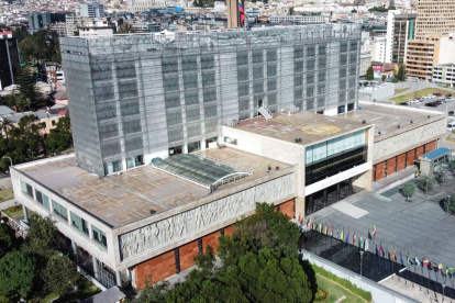Toma aérea de la sede de la Asamblea Nacional.