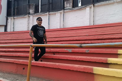 Edison Pilataxi cumplió con el reconocimiento del lugar donde fue impactado por un perdigón policial y por el cual perdió su ojo derecho.