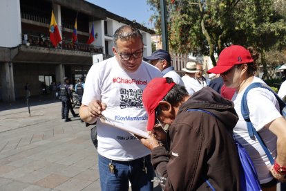Lugar. La Plaza Grande, ubicada frente al Palacio Municipal, fue el escenario donde se inició la recolección de firmas para la revocatoria del alcalde.