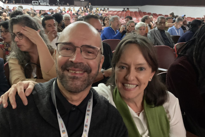 Tania Hermida con Ulises Hernández.