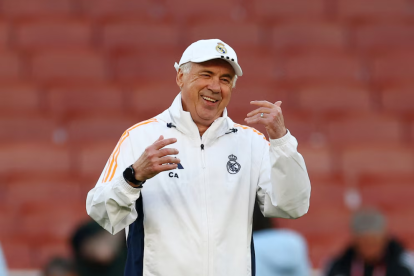 Carlo Ancelotti, italiano entrenador de Real Madrid.