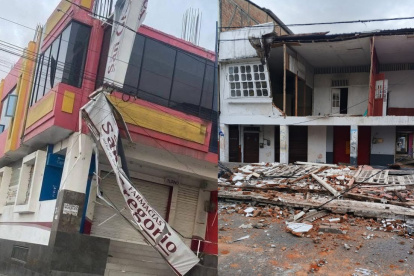El sismo en Esmeraldas afectó a varias edificaciones.