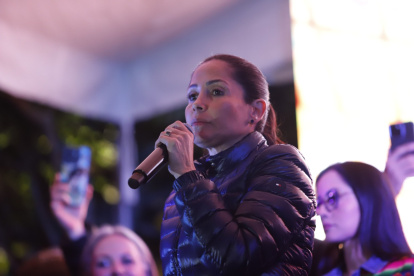 Luisa González fue la candidata del correísmo para las elecciones 2025.
