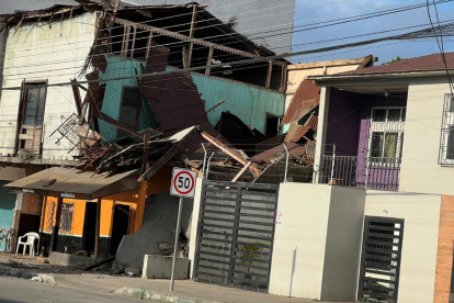 Daños en Esmeraldas tras sismo.