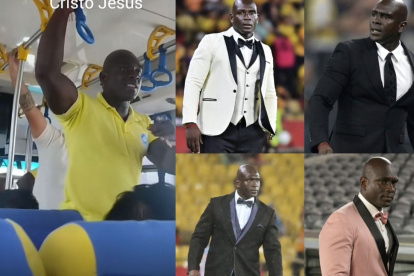 Segundo Castillo predicando la palabra de Dios en bus.