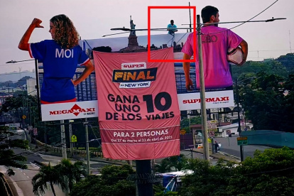 El sujeto escaló una valla ubicada en la av. Benjamín Rosales.