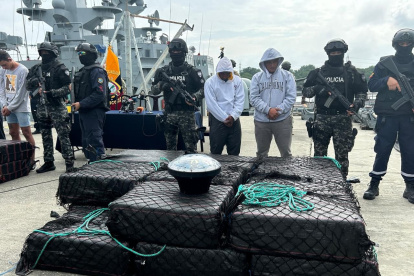 La droga fue decomisada en Alta mar