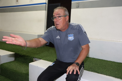 Jorge Célico, director técnico de Emelec en la temporada 2025.