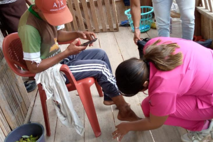 La medica Roberta Cedeño, graduada en la Universidad de Guayaquil, hizo su año de salud rural, en Paján, Manabí.