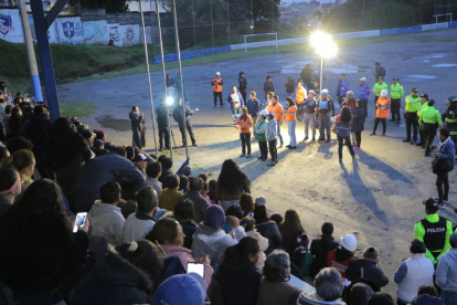 Actividad. Autoridades establecieron cuatro puntos seguros en La Gasca, Pambachupa, Santa Clara de San Millán durante el simulacro.
