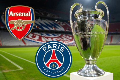 Arsenal y PSG jugarán en Londres la semifinal de ida de la Champions League.