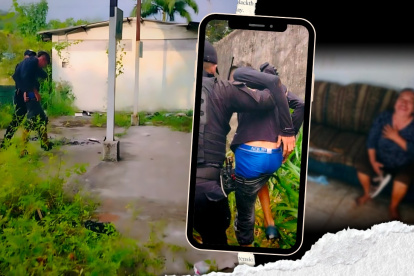 La adulta mayor fue rescatada por agentes municipales.