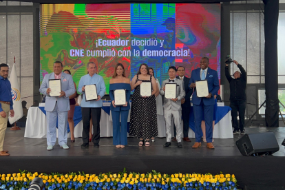 Los seis asambleístas electos por la circunscripción 1 de Guayas recibieron sus credenciales.
