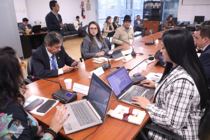 Nataly Morillo, en la Comisión Ocasión para tratar sobre la instalación de bases militares extranjeras.