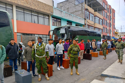 Los jóvenes llegaron a acuartelarse desde el subtrópico de Cotopaxi.