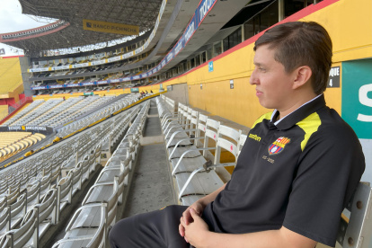 Ángel Ramírez el hincha y socio de Barcelona nacido el 1 de mayo.