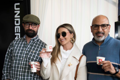 Andrés Becdach, Cristina Michelet y Sebastián Campaña.