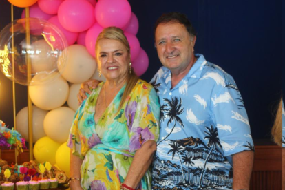 Cynthia junto a su esposo, Eduardo Blusztein.