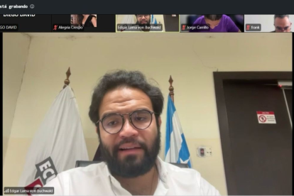 Édgar José Lama fue parte de la reunión del COE Nacional, este 2 de mayo del 2025.