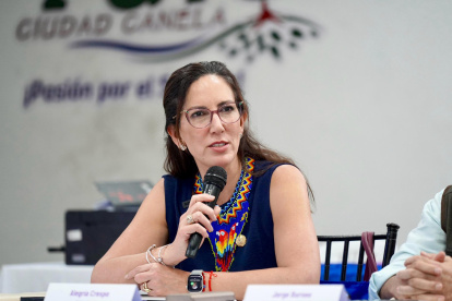 La ministra de Educación Alegría Crespo se pronunció sobre la situación en Taisha.