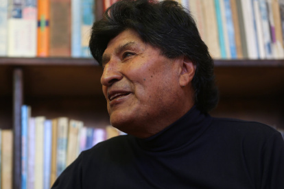 Fotografía de archivo, tomada el 21 de septiembre de 2024, del expresidente de Bolivia Evo Morales (2006-2019), durante una entrevista con EFE, en Calamarca.