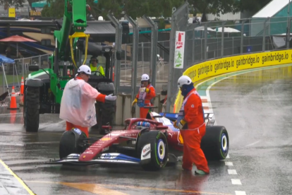Accidente de Charlie Leclerc en  la Sprint en Miami.