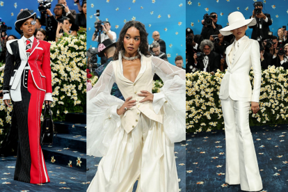 Janelle Monáe, Zendaya y Laura Harrier en la Met Gala 2025, deslumbrando con interpretaciones únicas