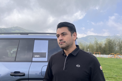 Burbano durante su diálogo con EXPRESO.