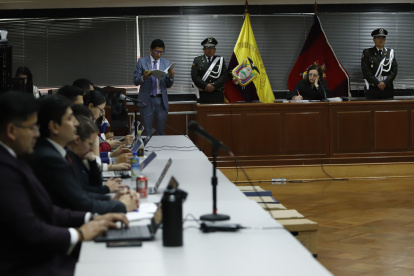 La audiencia de revisión de medidas cautelares de Augusto Verduga se realizó este 6 de mayo de 2025.