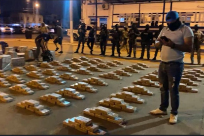 El cargamento fue trasladado al Comando de Policía de El Oro