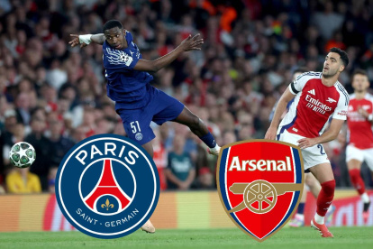 Willian Pacho será titular en el PSG para enfrentar al Arsenal.