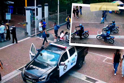 Hecho. El control se dio fuera de un ingreso de la casa de estudios superiores.