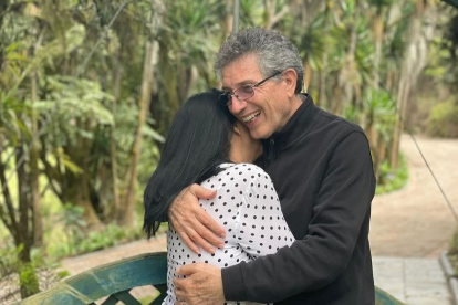 Nerio David y su esposa