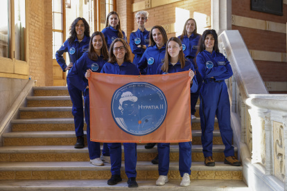 Imagen de archivo de las mujeres astronautas del proyecto Hypatia II. EFE/Toni Albir