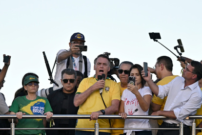 Jair Bolsonar, expresidente de Brasil, en Brasilia.
