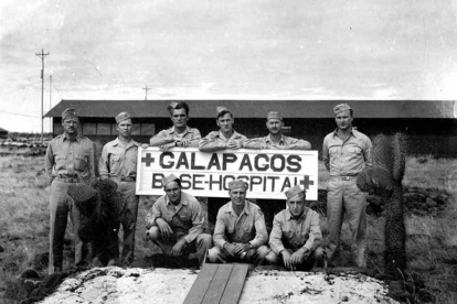 Soldados en la Isla Baltra en 1942.