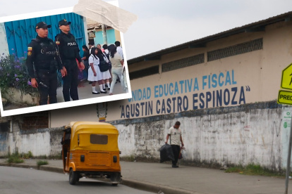 La Policía Nacional aseguró que se reforzará la presencia de agentes en los exteriores de las instituciones en Nueva Prosperina