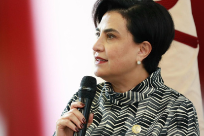 Gabriela Sommerfeld dirige el Ministerio de Relaciones Exteriores de Ecuador.