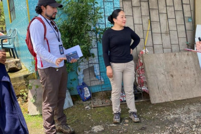 Visitas. Funcionarios realizan campañas en el Chocó Andino contra los mosquitos que contagian de fiebre amarilla.